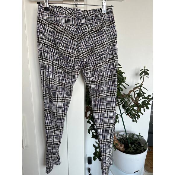 J. McLaughlin Becca Houndstooth Stretch Straight Ankle Pants, Size 2, EUC - Picture 3 of 7
